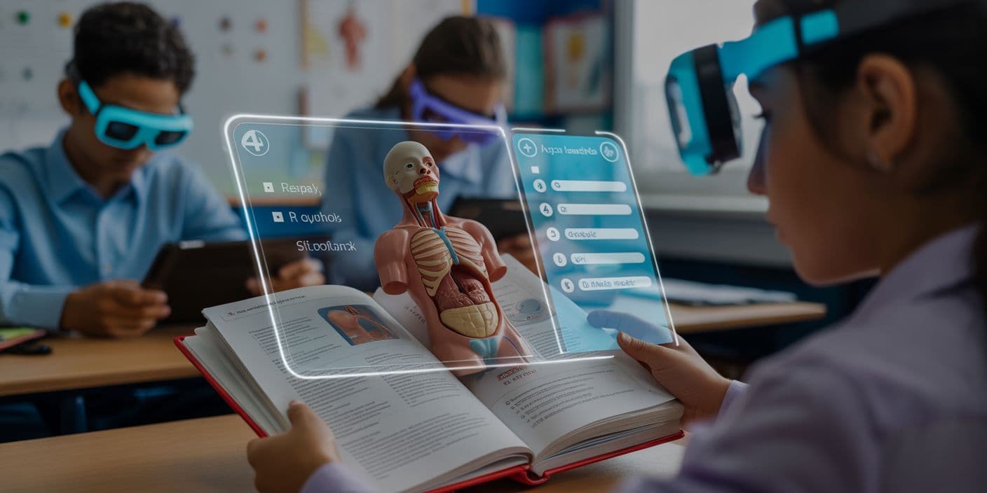 Interactive Textbooks with AR Overlays
